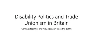 Disability Politics and Trade Unionism in Britain: Evolution since the 1890s