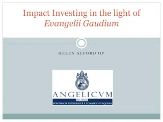 Exploring Impact Investing in Evangelii Gaudium