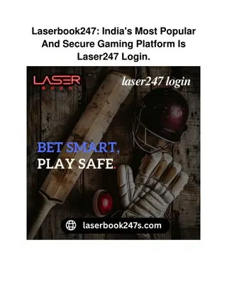 Laserbook247_ India's Most Popular And Secure Gaming Platform Is Laser247 Login