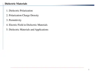 Dielectric Materials: Polarization Mechanisms and Applications