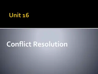 Conflict Resolution for Effective Management