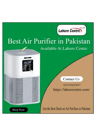 Where to Find the Best Air Purifier in Pakistan: Online Shopping Tips