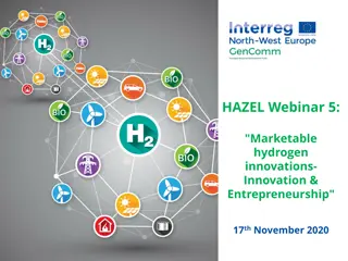 HAZEL Webinar #5: Marketable Hydrogen Innovations in Innovation & Entrepreneurship