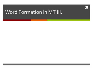 Medical Terminology III: Word Formation, Definitions, and Matching