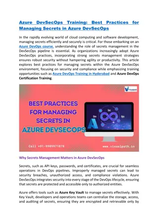 Azure DevSecOps Training | Azure DevOps Training in Hyderabad