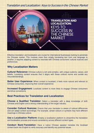 Translation and Localization Keys to Success in the Chinese Market