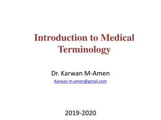 Introduction to Medical Terminology Course Overview