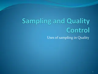 The Importance of Sampling in Quality Control