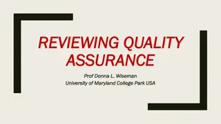 Quality Assurance in Educational Institutions