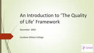 Quality of Life Framework at Cambian Dilston College