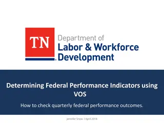 Federal Performance Indicators Using VOS: A Guide to Quarterly Outcomes