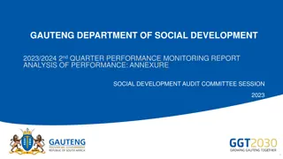 Department of Social Development Performance Report Analysis - 2nd Quarter 2023/2024