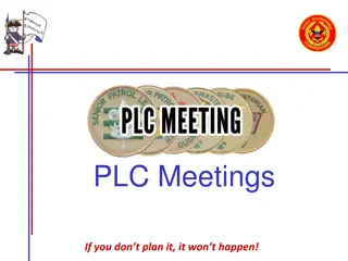 Effective Planning for Patrol Leaders' Council (PLC) Meetings