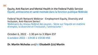 Federal Public Service Equity and Anti-Racism Webinar