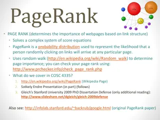 PageRank Algorithm and Its Importance in Web Search