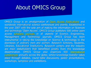 Overview of OMICS Group and Its International Conferences