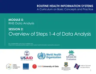 RHIS Data Analysis Curriculum Overview