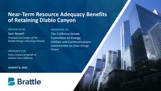 Near-Term Resource Adequacy Benefits of Retaining Diablo Canyon