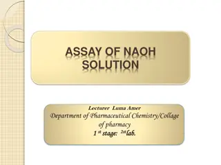 Assay of NaOH Solution - Lab Procedure for Determining Sodium Hydroxide Content