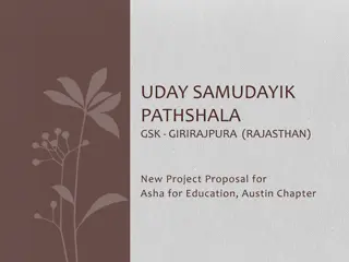 UDAY SAMUDAYIK PATHSHALA GSK Girirajpura Rajasthan Project Proposal