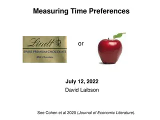 Time Preferences in Decision Making