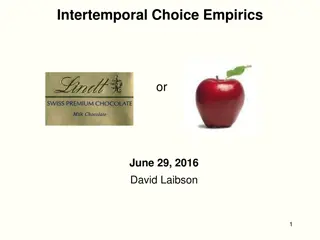 Empirical Studies on Intertemporal Choice by David Laibson