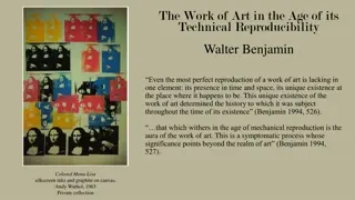 The Work of Art in the Age of Its Technical Reproducibility by Walter Benjamin