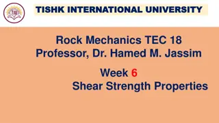 Shear Strength in Engineering Materials