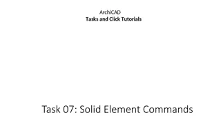 ArchiCAD Tutorial: Solid Element Commands for Wall and Roof Design