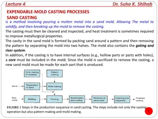 Expendable-Mold Casting Processes in Sand Casting: Lecture Insights