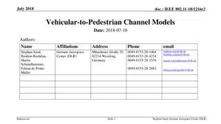 Vehicular-to-Pedestrian Channel Models for Improved Road Safety