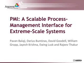 PMI: A Scalable Process Management Interface for Extreme-Scale Systems