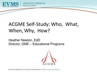 ACGME Self-Study: Process, Purpose, and Implementation