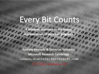 Binary Representation and Semantic Approaches in Data and Programs