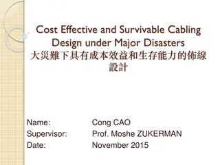 Cost-Effective and Survivable Cabling Design under Major Disasters