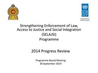 Progress Review of SELAJSI Programme 2014