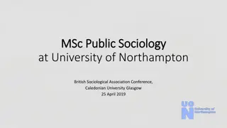 MSc Public Sociology: Fostering Sociological Skills for Social Impact