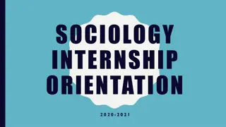 Sociology Internship Program Overview