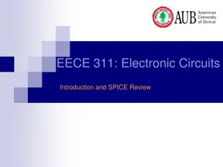 Electronic Circuits Introduction and SPICE Review Course Information