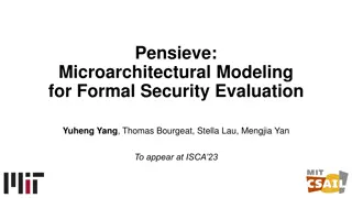 Formal Security Evaluation for Microarchitectural Modeling