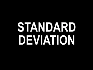 Standard Deviation and Standard Error of the Means