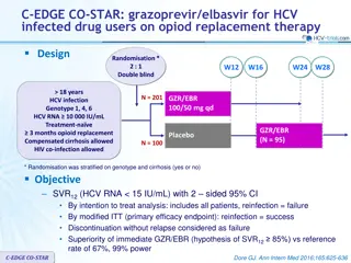 C-EDGE.CO-STAR: Grazoprevir/Elbasvir for HCV Infected Drug Users on Opioid Replacement Therapy