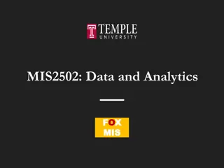 Data Structures and Formats in Analytics