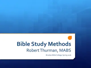 Effective Bible Study Methods and Presuppositions for a Fruitful Learning Journey