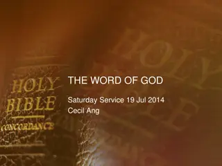 The Eternal Word: A Journey Through Scripture