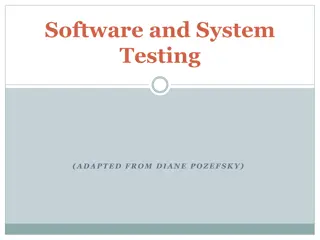 Importance of Software and System Testing