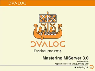 Mastering MiServer 3.0 - Applications and Tools Overview