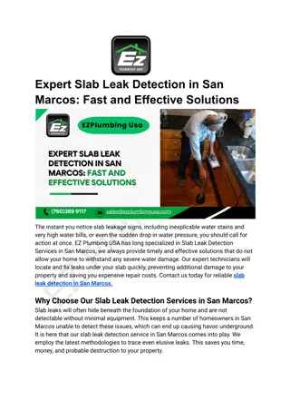 Expert Slab Leak Detection in San Marcos_ Fast and Effective Solutions