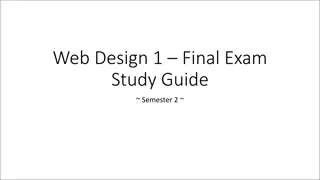 Comprehensive Study Guide for Web Design 1 Final Exam