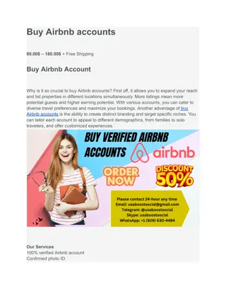 Buy Airbnb accounts